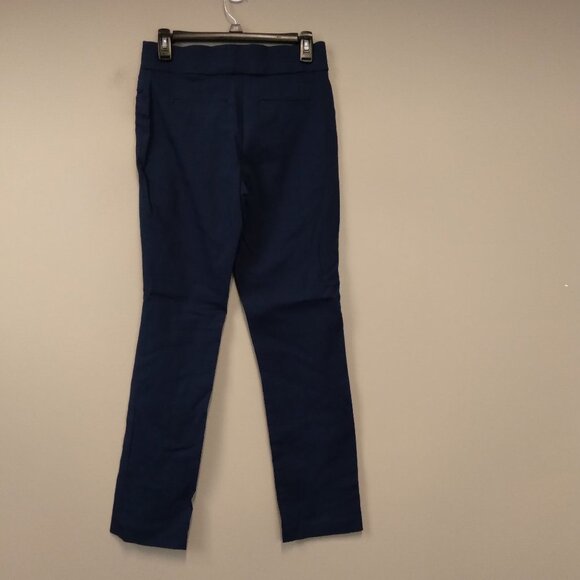 STYLE & Co Navy Flat Front Button Zip Fly Pants - Picture 8 of 8